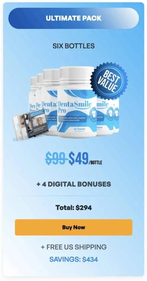 Denta Smile Pro 6 bottle